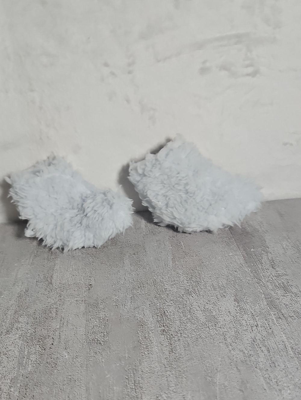 Blue Fuzzy Socks For Doll